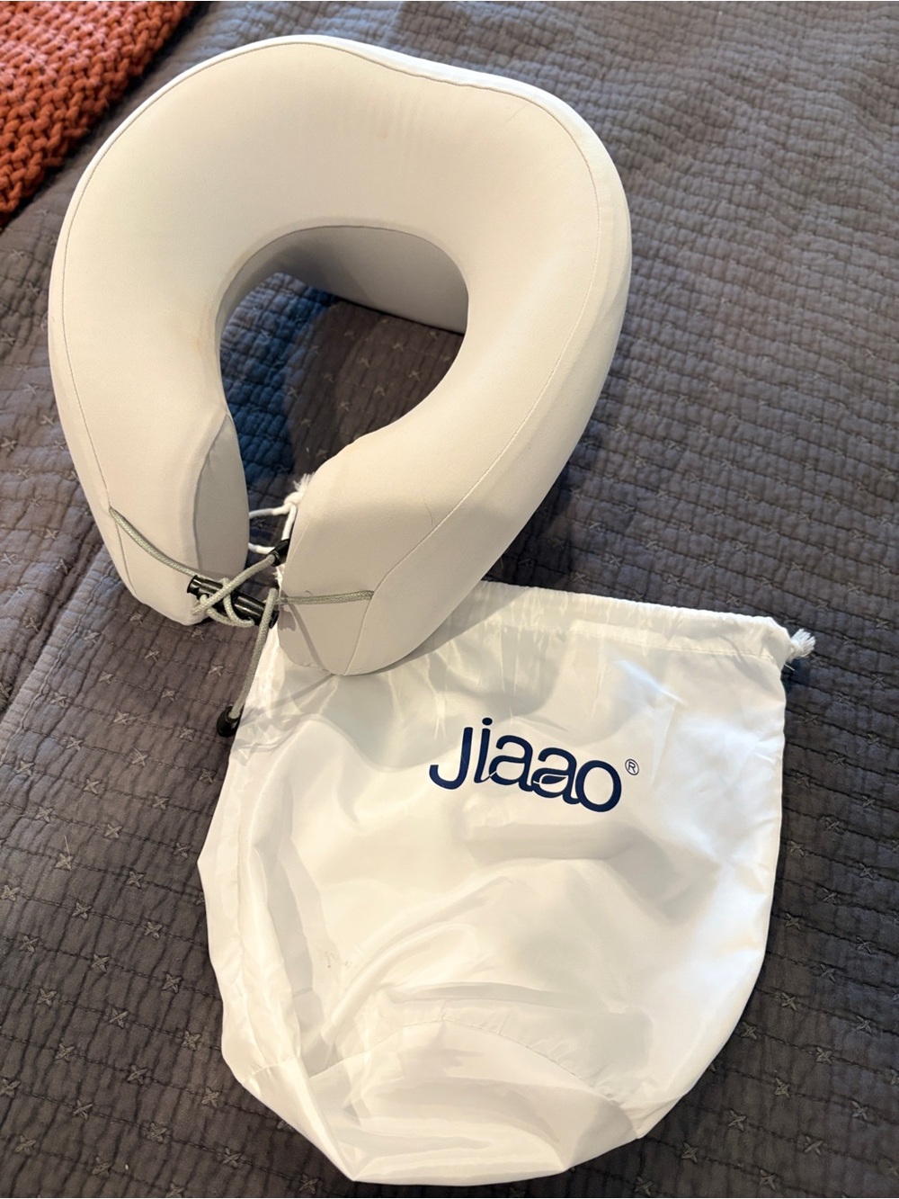 Cream Travel Neck Pillow for Women - Supportive Comfort